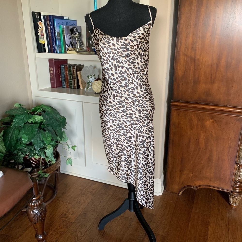 Forever 21 Animal Print Apparel Slip Dress size Small